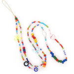 Ds Crystal ����� ������� ������� Phone Strap Jewelry 80cm Colorful Butterfly