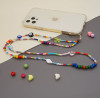 Ds Crystal ����� ������� ������� Phone Strap Jewelry 80cm Colorful Butterfly