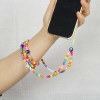 Ds Crystal ����� ������� ������� Phone Strap Jewelry 80cm Colorful Crystal