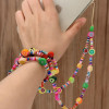 Ds Crystal ����� ������� ������� Phone Strap Jewelry 80cm Colorful Fruit