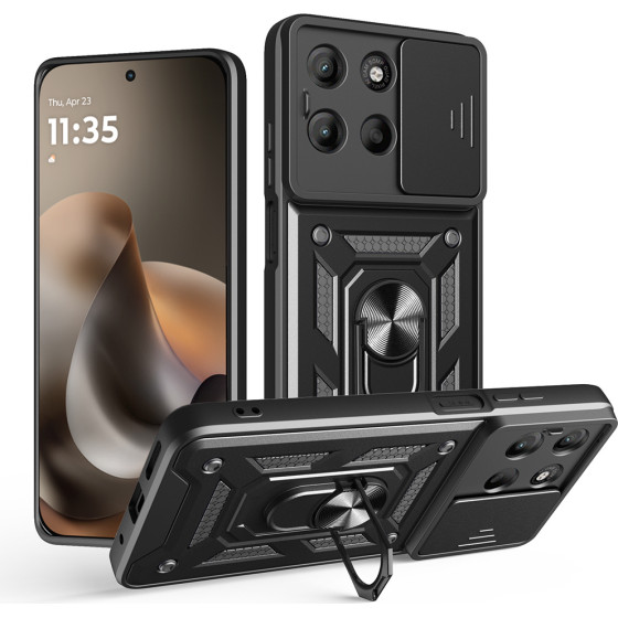 Techsuit - Camshield Series - Motorola Moto G77 / G67 - Black