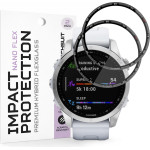Techsuit - Nano Flex (2 pack) - Garmin Fenix 7S - Black