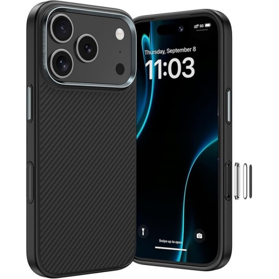Benks ���� Magnetic Armor Pro Kevlar Metal Frame 600D ��� Apple Iphone 17 Pro ����� (������ ������� �������) - (6948005963088)