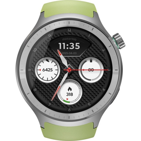 Motorola Moto Watch 3.63 Cm (1.43'') Oled 47 Mm Digital Touchscreen Silver Gps (satellite) - (PG38C08264)