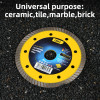 DELI ������ ����� �������� ������� ������, ultrathin, 125mm, 12250rpm, Wet & Dry - (DH-CQP125-E3)