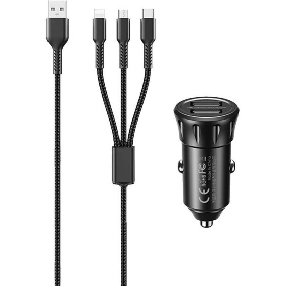 Remax ��������� ����������� Vanguard RCC236 2xUsb 2.4A �� ������� Usb 3��1 �����