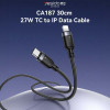 Yesido ������� CA187 Braided Type-C �� Lightning 27W 0.3m �����