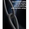 Yesido ������� CA187 Braided Type-C �� Lightning 27W 0.3m �����