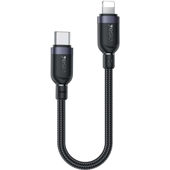 Yesido ������� CA187 Braided Type-C �� Lightning 27W 0.3m �����