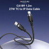 Yesido ������� CA189 Braided Type-C �� Lightning 27W 1.2m �����