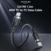 Yesido ������� CA190 Braided Type-C �� Type-C 60W 1.2m �����