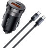 Yesido ��������� ����������� Y72 USB-A + USB-C �� ������� Type-C 30W Pd �����