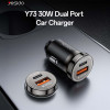 Yesido ��������� ����������� Y73 USB-A + USB-C �� ������� Lightning 30W Pd �����