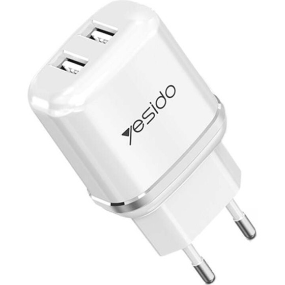 Yesido ��������� YC26 2x USB-A 2.4A �� ������� Micro-Usb �����