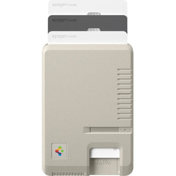 Spigen - Classic Ls Mag Fit Wallet With Magsafe (AFA10949) - Easy Access, Retro Silhouette, Slim Design - Stone