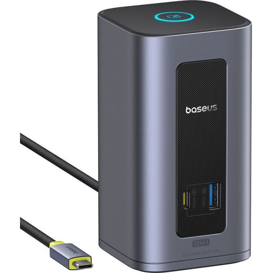 Baseus Hub 12in1 Nomos NU1 Air Mac Docking station, Type-C /grey/ - B0114400