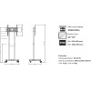 Noozy ���� �������� ������� Y609S-2 ��� ����������� 32'' - 55' Vesa ��� 400x400mm ������� ����� 25kg