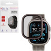 Volte-Tel Tempered Glass Apple Watch Ultra 2 49mm 3D Titanium 1.92'' 0.30mm Full Cover TITANIUM-BLACK