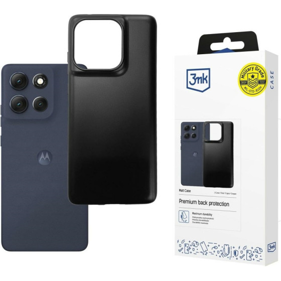 3MK Matt Case For Motorola Moto G86 Power Case Black