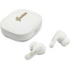 Guess - Wireless Earbuds Script Metal Logo - Bluetooth V5.4, TWS, With Microphone, Type-C, 400mAh - White - (GUTWSX45PGSH)