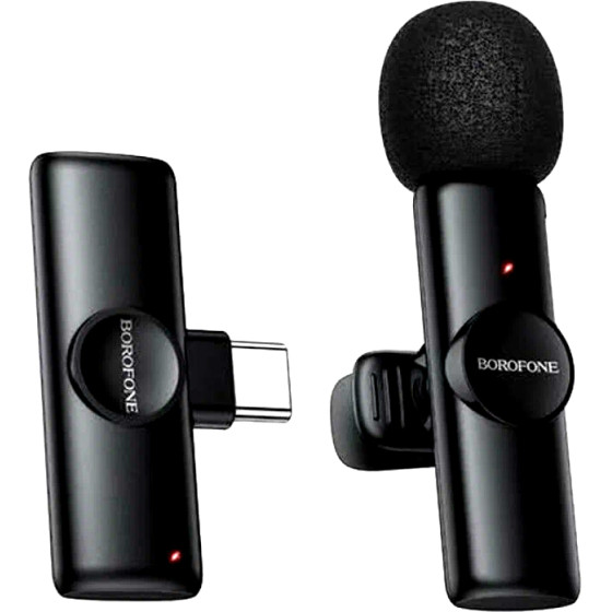 Borofone ��������� ����� �������� Lavalier Enc USB-C 2.4GHz ����� - (BFK16 Winner)