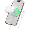 Hoco ��������� ��������� 25W Qi2.2 Ultra-Thin Aluminum Alloy ��� ������ ��� ��������� �� Braided ������� 1.2m ������ - (CW63 Pro)