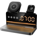 Hoco ��������� ��������� 4 In 1 Qi 15W ��� Smartphone Earbuds Smartwatch �� ������� ����� ��� ��������� - (DWQ03)