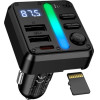 Hoco Bluetooth Fm Transmitter 45W �� 2xUSB-A ��� 1xUSB-C PD30W Bt v5.4 ����������� ����������� �������� ��� Usb � ����� Sd ��� �������� ������� - (E89 Libre)