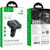 Hoco Bluetooth Fm Transmitter 45W �� 2xUSB-A ��� 1xUSB-C PD30W Bt v5.4 ����������� ����������� �������� ��� Usb � ����� Sd ��� �������� ������� - (E89 Libre)