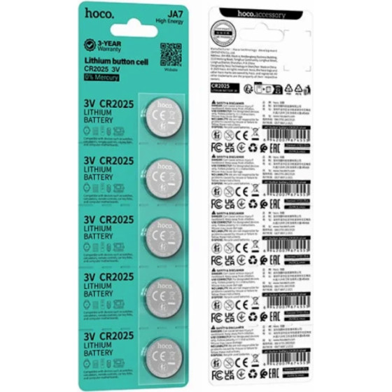 Hoco Buttoncell Lithium CR2025 ���. 5 - (JA7)