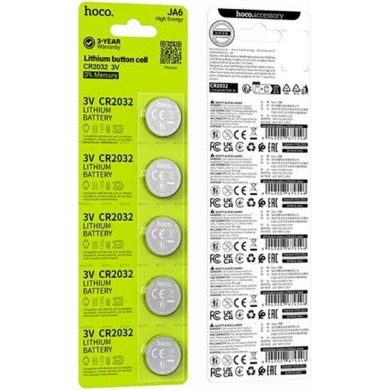 Hoco Buttoncell Lithium CR2032 ���. 5 - (JA6)