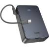Hoco Power Bank 20000mAh 1xUSB-A 22.5W 2xUSB-C PD20W Digital Led ������� ��������� ��� Braided ������� USB-C �� UB-C ����� - (J170A Starlight)