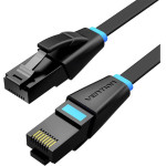 Vention Flat Cat.6 Utp Patch Cable 2M Black - (IBJBH)
