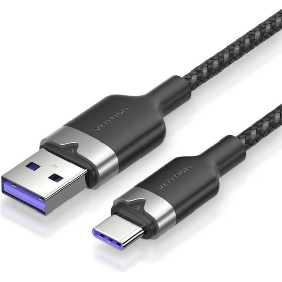 Vention Usb 2.0 A Male To C Male 6A Cable 1.5M Gray Flexible Pvc Type - (CWBHG)