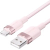 Vention Usb 2.0 A Male To C Male 6A Cable 1.5M Pink Flexible Pvc Type - (CWBPG)