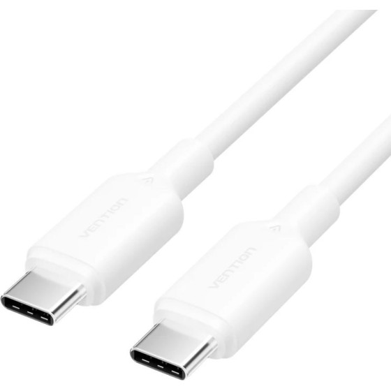 Vention Usb 2.0 C Male To C Male 3A Cable 1M White Flexible Pvc Type - (TRVWF)