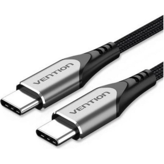 Vention Usb 2.0 C Male To C Male 5A Cable 1M Black Flexible Pvc Type - (TRWBF)