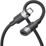 Vention Usb 3.2 Gen2 C Male To C Female 10GBps Extension Cable 1M Black Aluminum Alloy Type - (TRFBF)