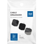 Blue Star PJ-OCZ7 Magnetic Cable Organizer - Black (3 pcs.)