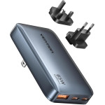Vention 3-Port Usb (C + C + A) Gan Charger (65W/65W/18W) Gray Ultra-Slim Type - (FCBH0)