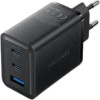Vention 3-Port Usb (C + C + A) Gan Charger (65W/65W/60W) EU-Plug Black - (FERB0-EU)