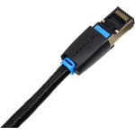 Vention Cotton Braided Cat.8 Sftp Patch Cable 2M Black - (IKGBH)