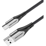 Vention Cotton Braided Usb 2.0 A Male To C Male 3A Cable 1.5M Gray Aluminum Alloy Type - (CODHG)
