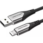 Vention Cotton Braided Usb 2.0 A Male To Micro-B Male 3A Cable 2M Gray Aluminum Alloy Type - (COAHH)