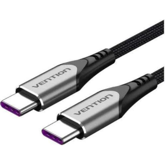 Vention Cotton Braided USB-C To USB-C 3.1 Cable 1M Gray - (TAAHF)
