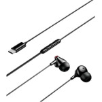 Vention Echo Lite USB-C In-Ear Wired Headphones With Dac Adapter 1.2M Black - (GBBBAV)