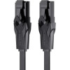 Vention Flat Cat.6 Utp Patch Cable 1M Black - (IBABF)