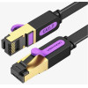 Vention Flat Cat.7 Patch Cable 0.5M Black - (ICABD)