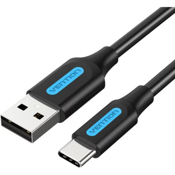 Vention Usb 2.0 A Male To C Male 3A Cable 2M Black - (COKBH)