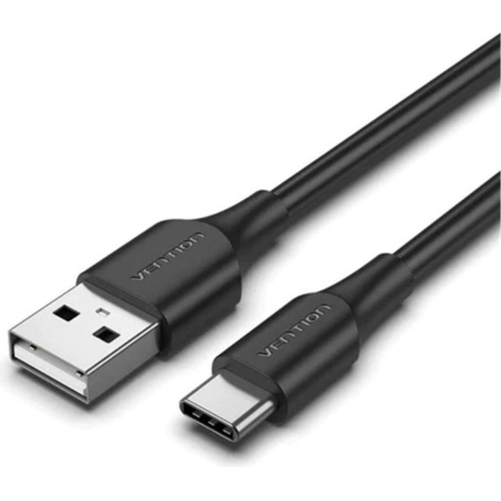 Vention Usb 2.0 C Male To C Male 3A Cable 1M Black Flexible Pvc Type - (TRVBF)